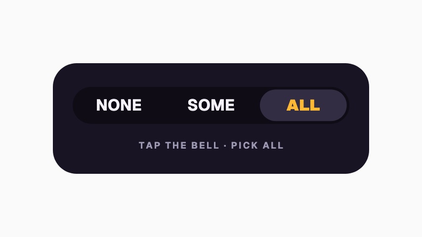 Bell: Pick All animation preview