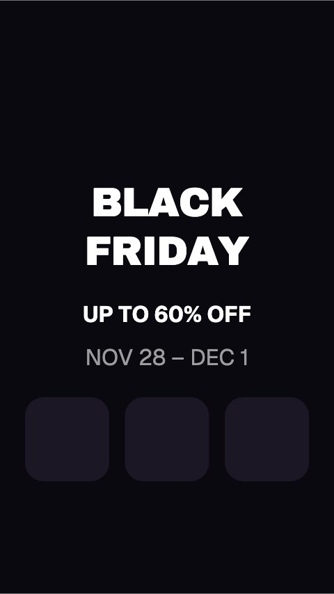 Black Friday Glitch animation preview