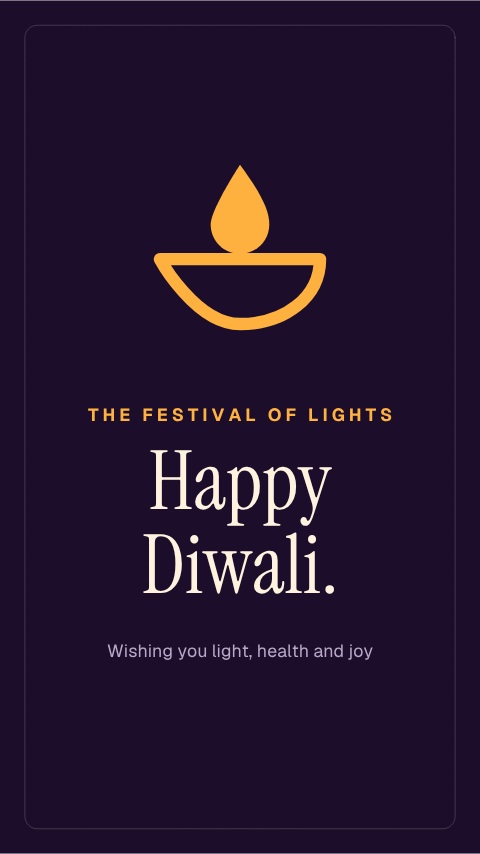 Happy Diwali Greeting animation preview