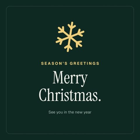 Merry Christmas Card animation preview