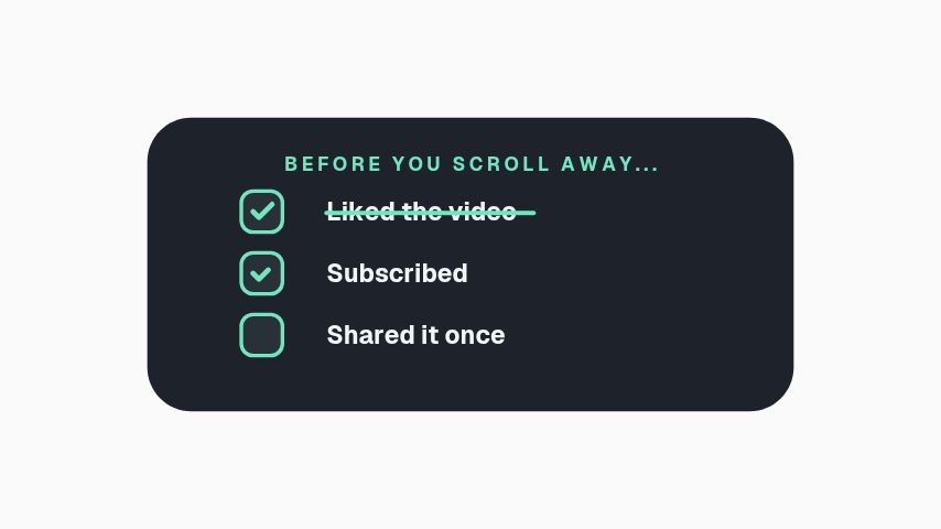Engagement Checklist animation preview