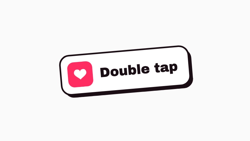 Double Tap Sticker animation preview