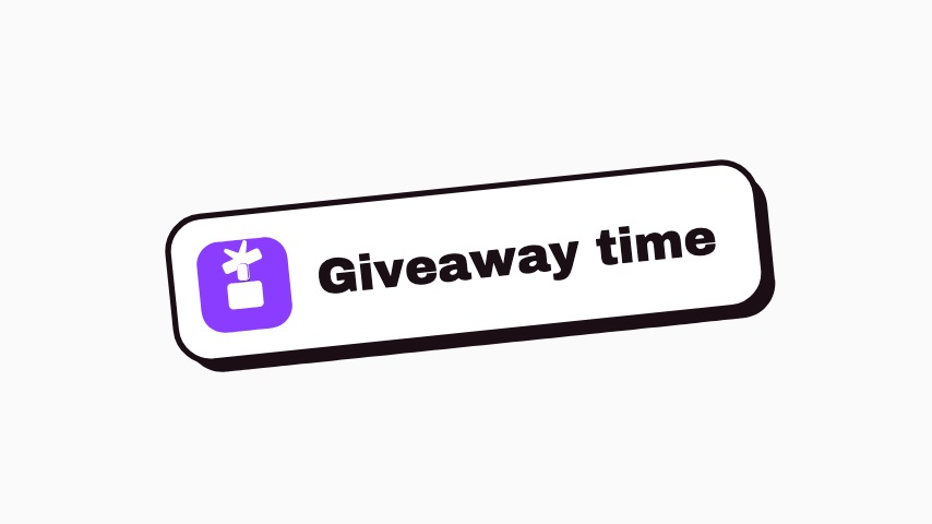 Giveaway Sticker animation preview