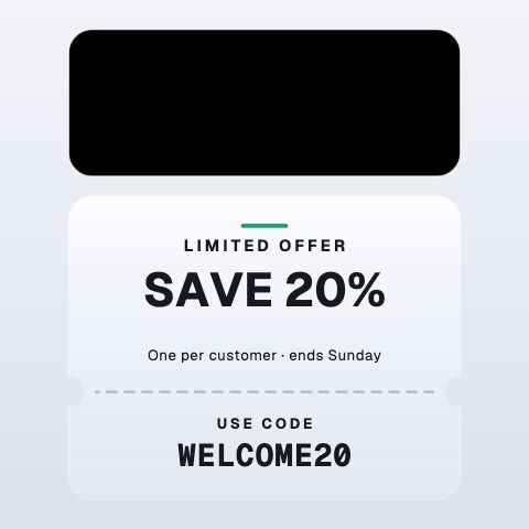 Discount Code animation preview