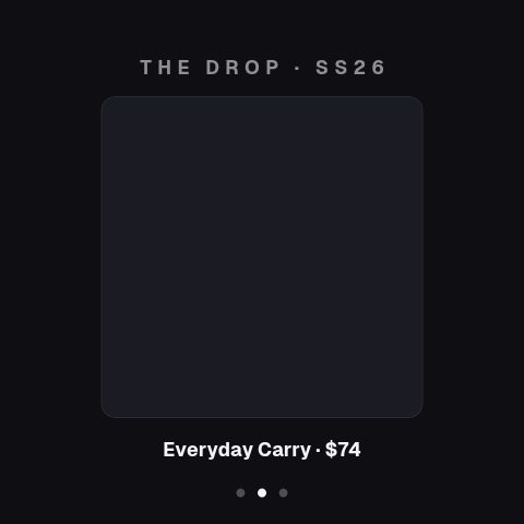 Drop Lookbook animation preview