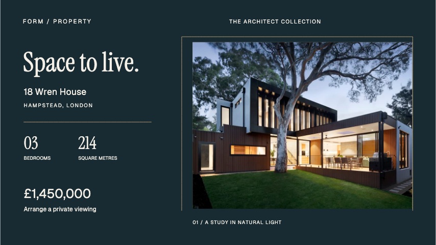 Architect portfolio animation preview