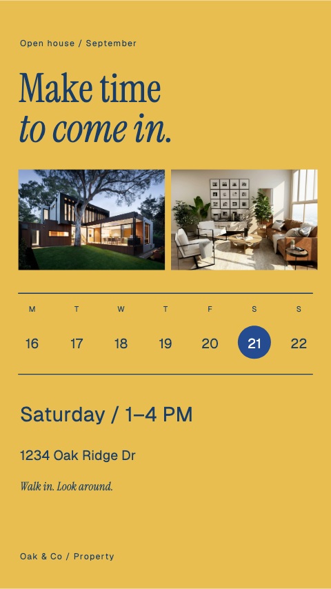Weekend calendar animation preview
