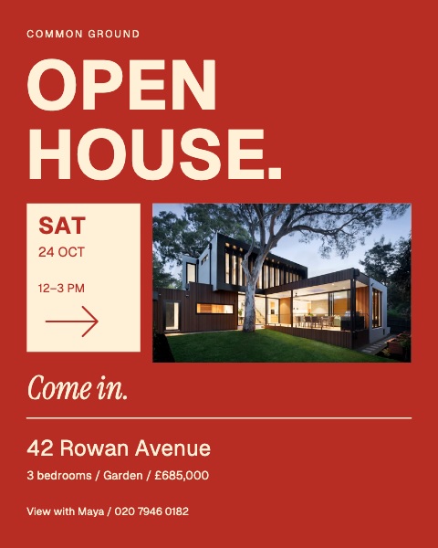 Open house poster animation preview