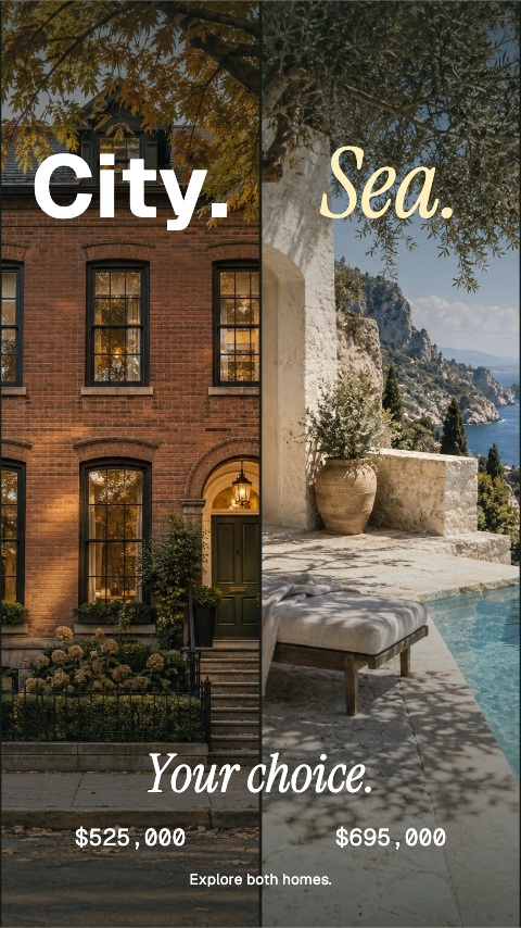 Two addresses, one choice animation preview