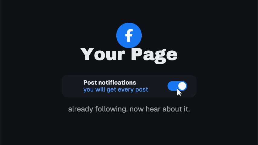 Facebook End Card animation preview