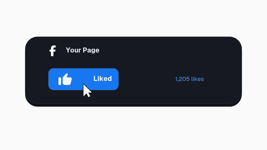Facebook Like Toggle animation preview