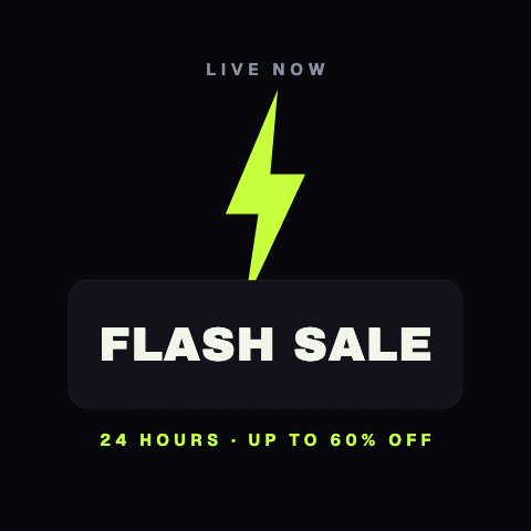 Flash Bolt Sale animation preview