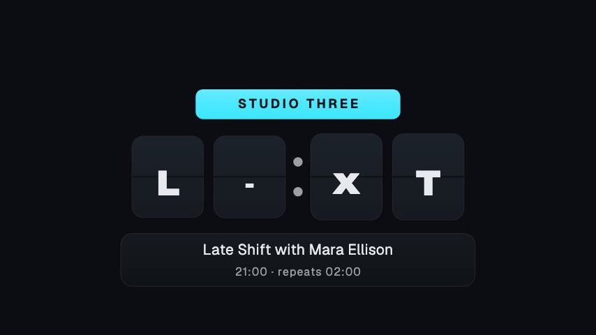 Flip Board animation preview