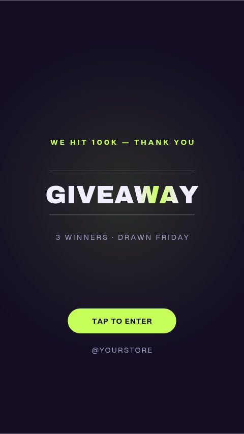 Giveaway Day animation preview