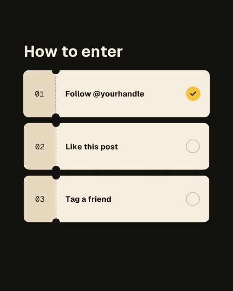Giveaway How to Enter animation preview