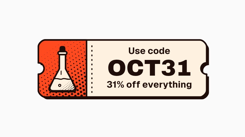 Halloween Discount Code Overlay animation preview
