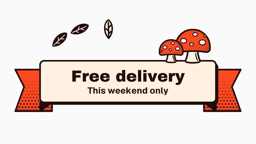 Halloween Free Delivery Banner animation preview