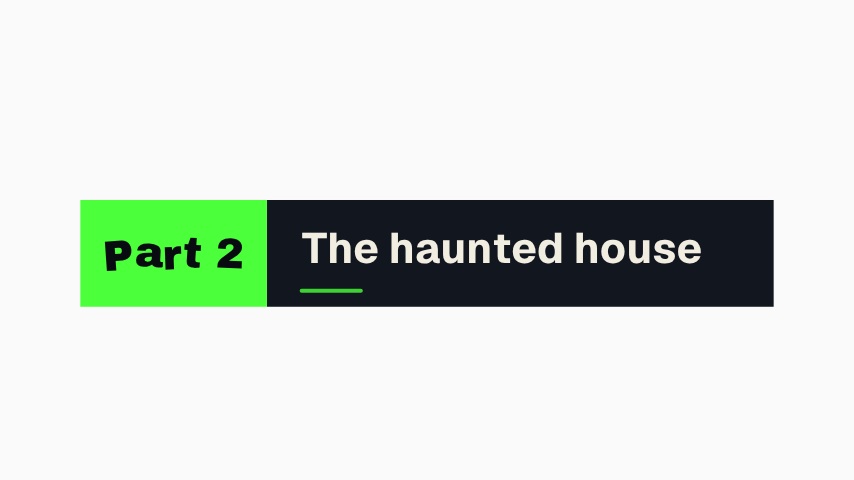 Neon Halloween YouTube Chapter Title animation preview