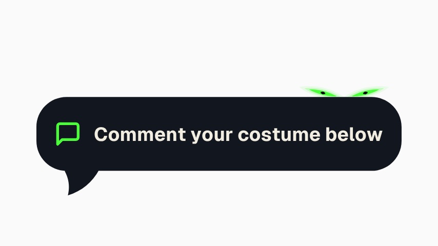 Neon Halloween YouTube Comment Prompt animation preview