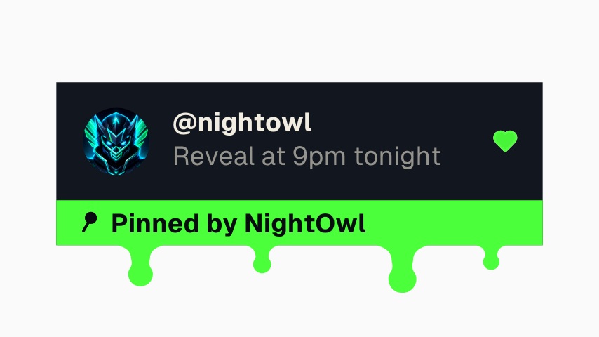 Neon Halloween YouTube Pinned Comment animation preview
