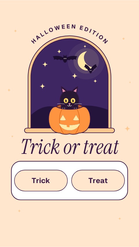 Halloween Instagram Story Poll animation preview