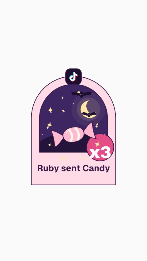 Halloween TikTok LIVE Gift Alert animation preview