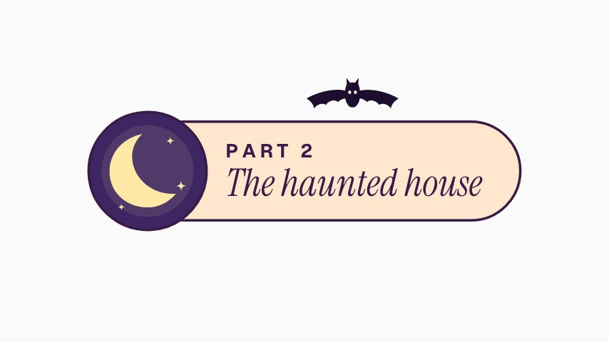 Cute Halloween YouTube Chapter Title animation preview