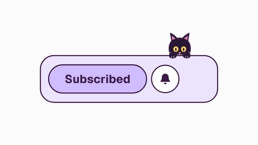 Cute Halloween YouTube Subscribe and Bell animation preview