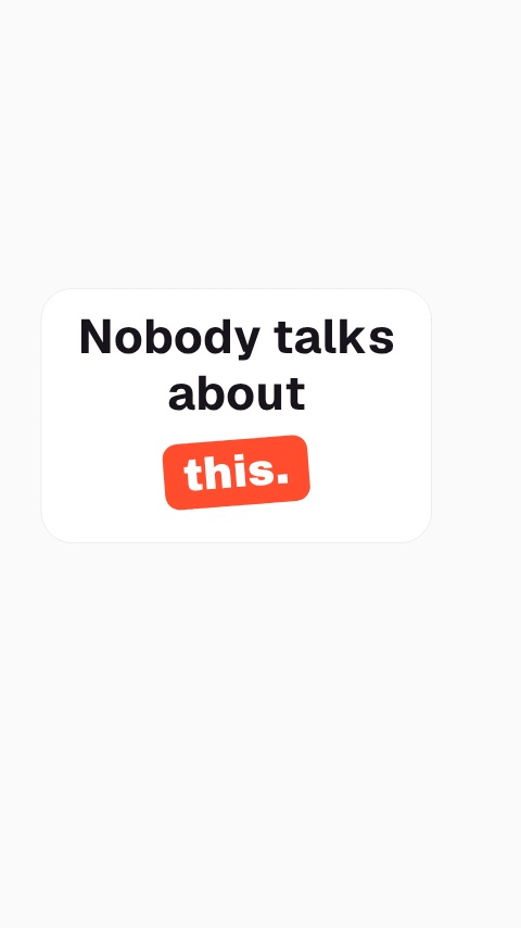 Nobody Talks About This Hook Text animation preview