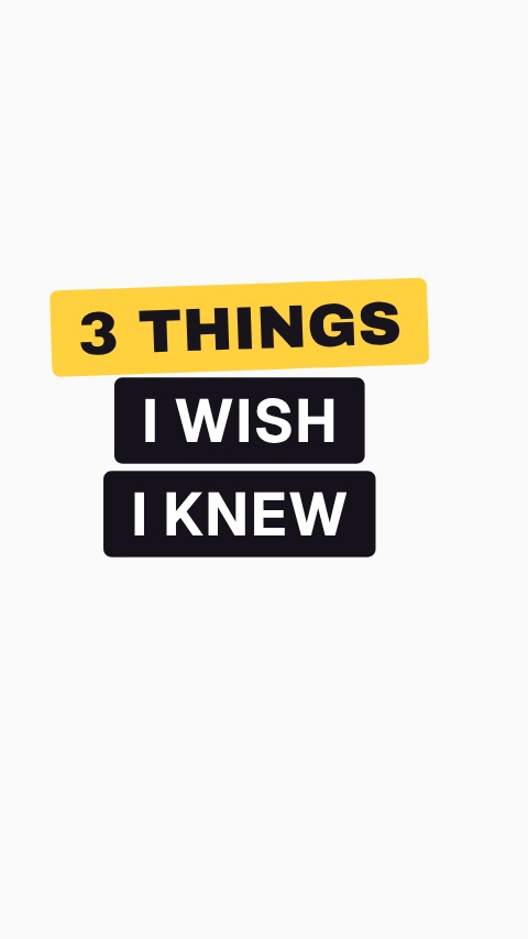 3 Things I Wish I Knew Hook animation preview
