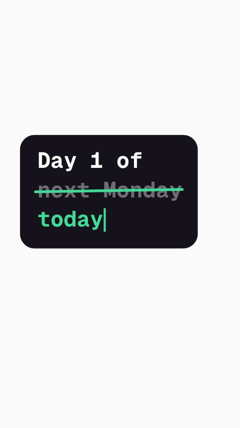 Day 1 Of Typewriter Hook animation preview