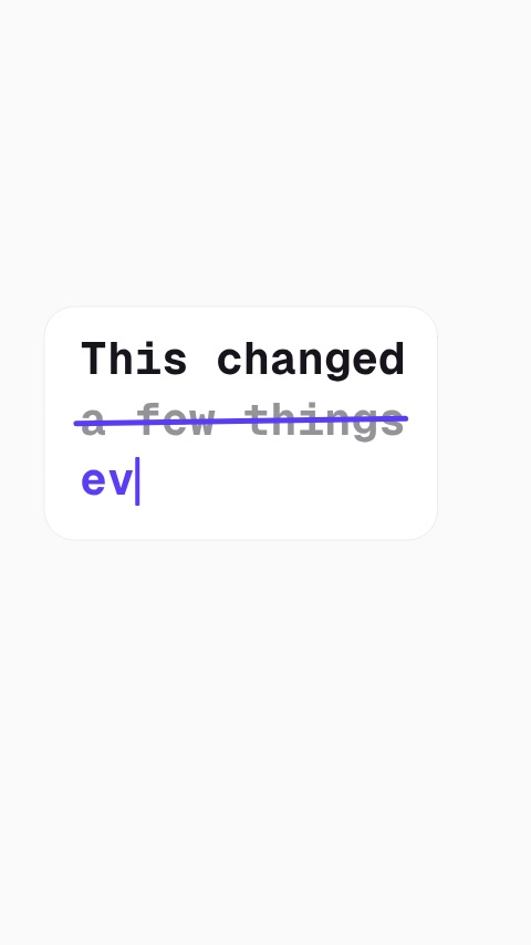 This Changed Everything Typewriter Hook animation preview