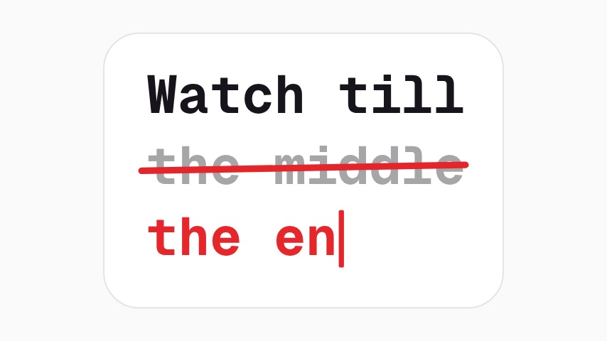 Watch Till The End Typewriter Hook Overlay animation preview