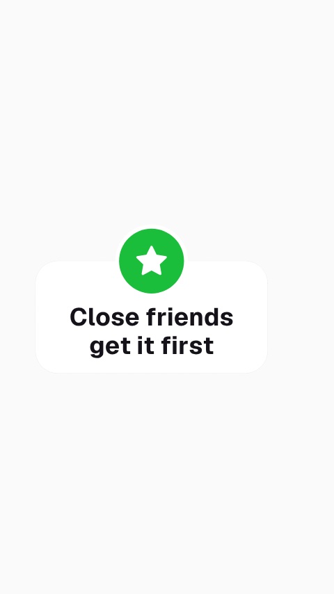 Instagram Close Friends Badge animation preview