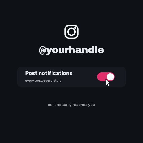 Instagram Post Notifications animation preview