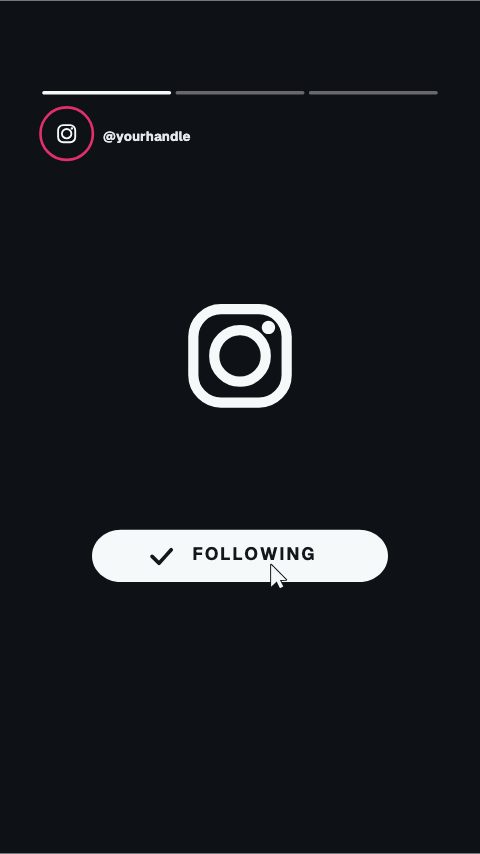 Instagram Story Swipe animation preview