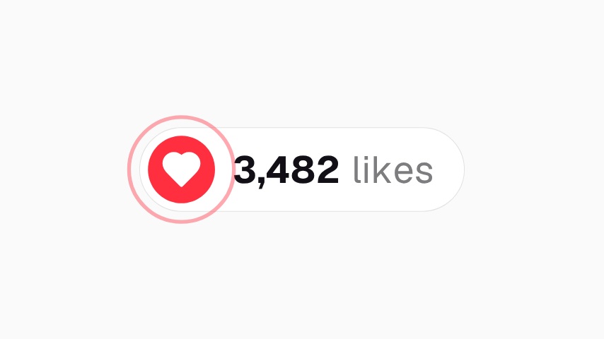 Instagram Like Counter Animation animation preview