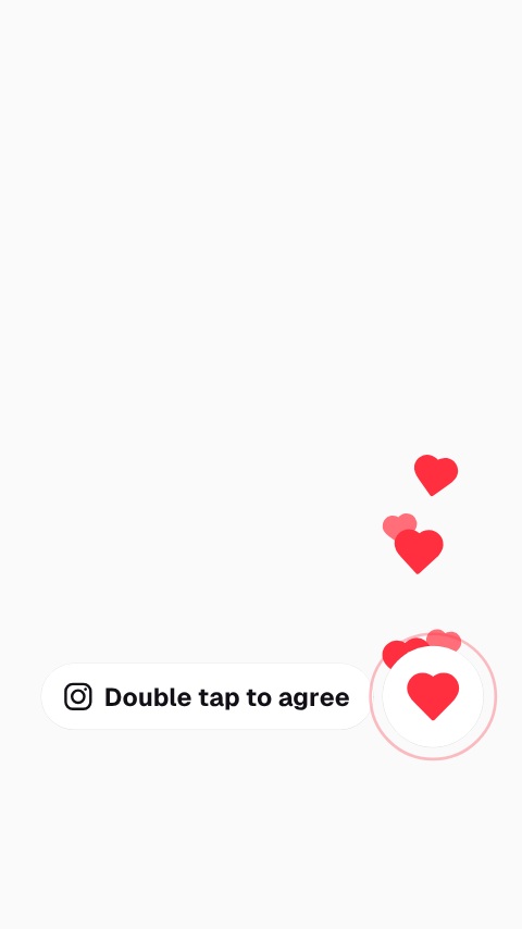 Floating Instagram Like Animation animation preview