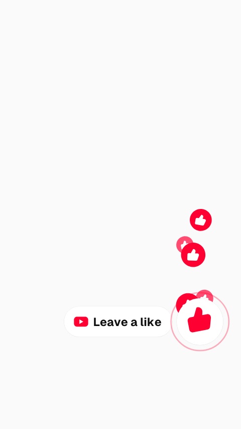 Floating YouTube Like Animation animation preview