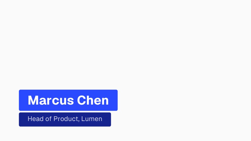 Interview Name Lower Third Block animation preview