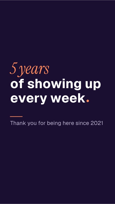 Channel Anniversary 5 Years animation preview