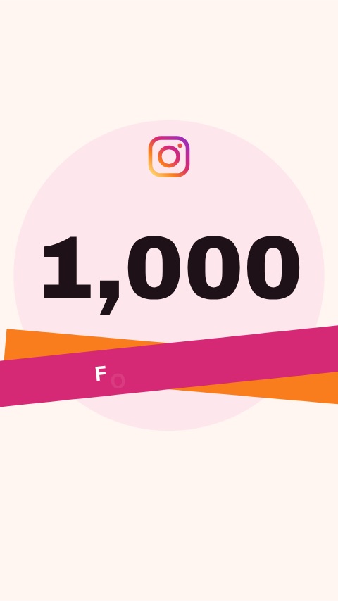 Instagram 1K Followers Celebration animation preview