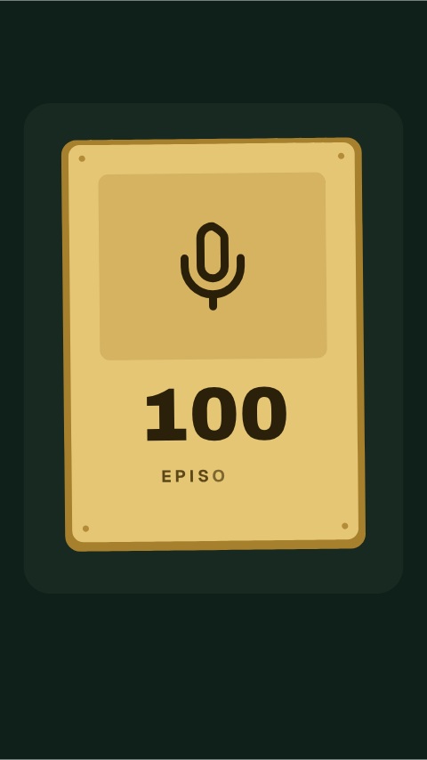 Podcast 100 Episodes Milestone animation preview