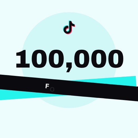 TikTok 100K Followers Post animation preview