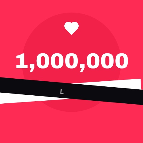 TikTok 1 Million Likes Post animation preview