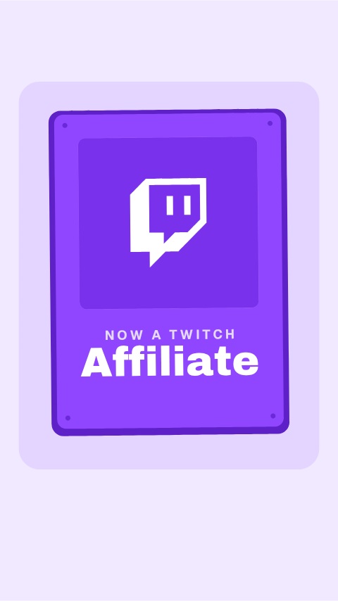Twitch Affiliate Announcement animation preview