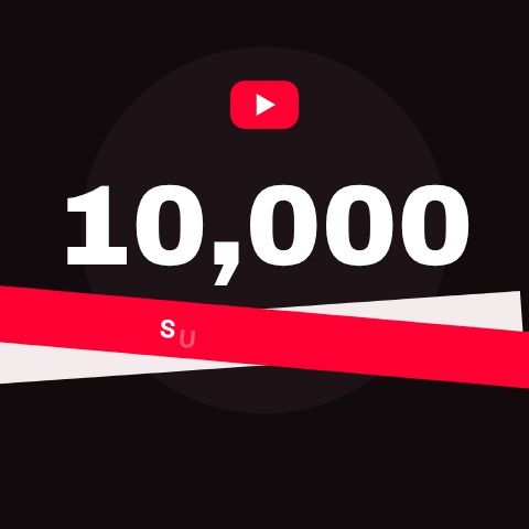 YouTube 10K Subscribers Animation animation preview