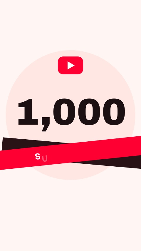 YouTube 1K Subscribers Celebration animation preview