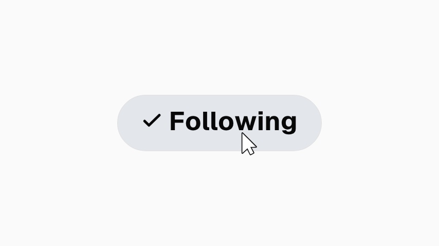Facebook Follow Flip Animation animation preview
