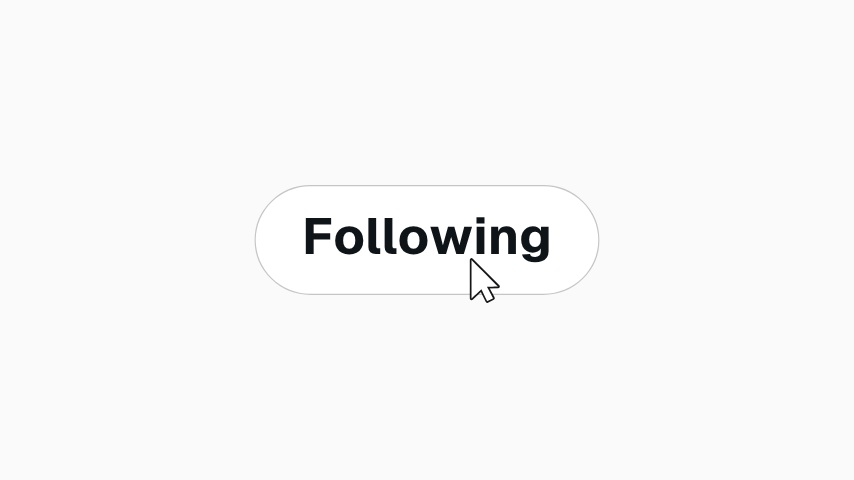 X Follow Flip Animation animation preview